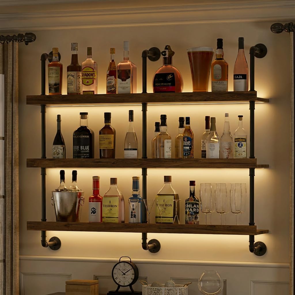 Home Bar Stand - Estante para vinos montado en la