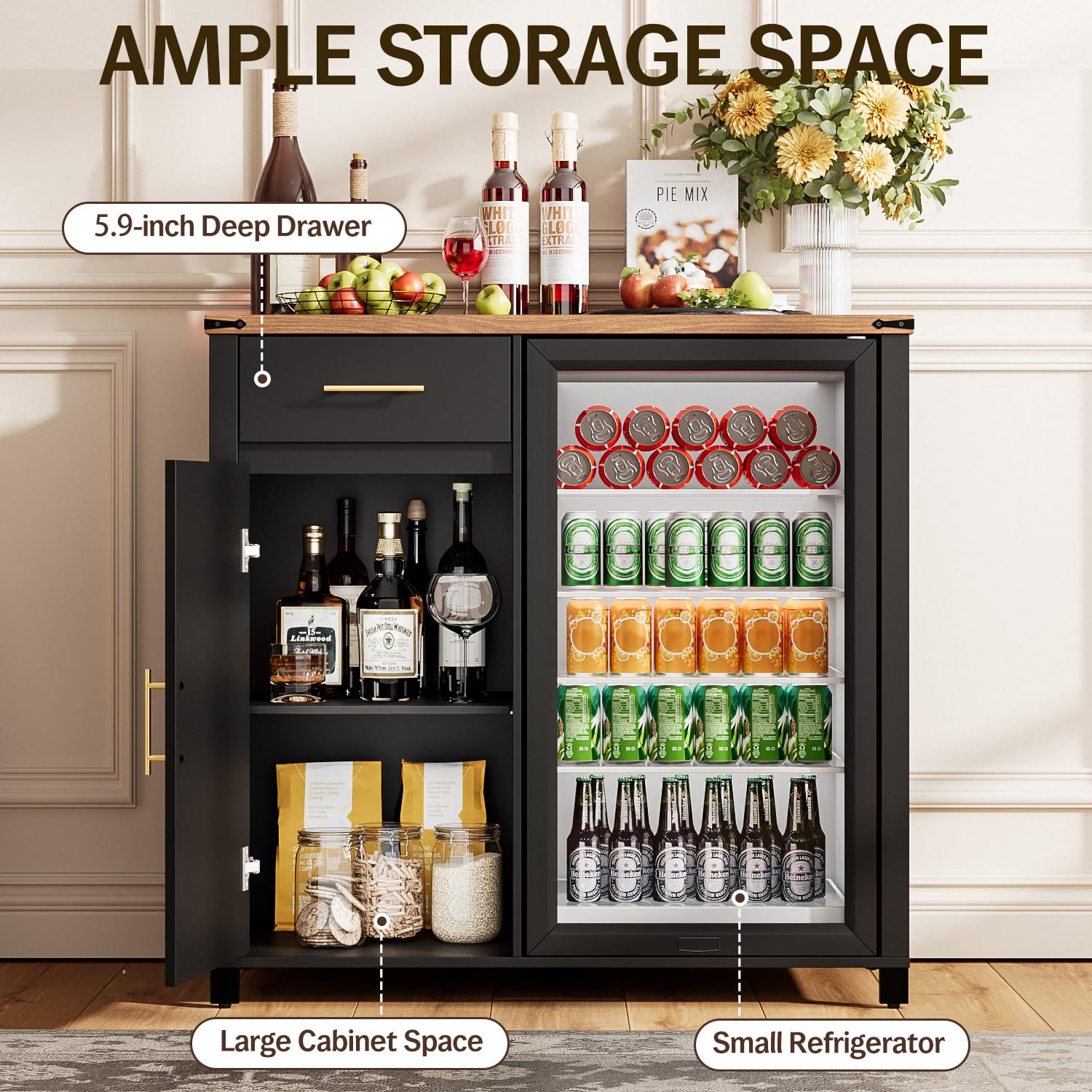 Mueble de barra de café de 39