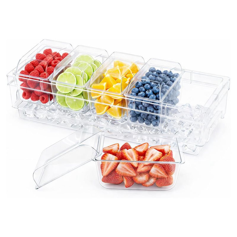 Contenedores de condimentos re - Garnish Tray Set reseña y precio