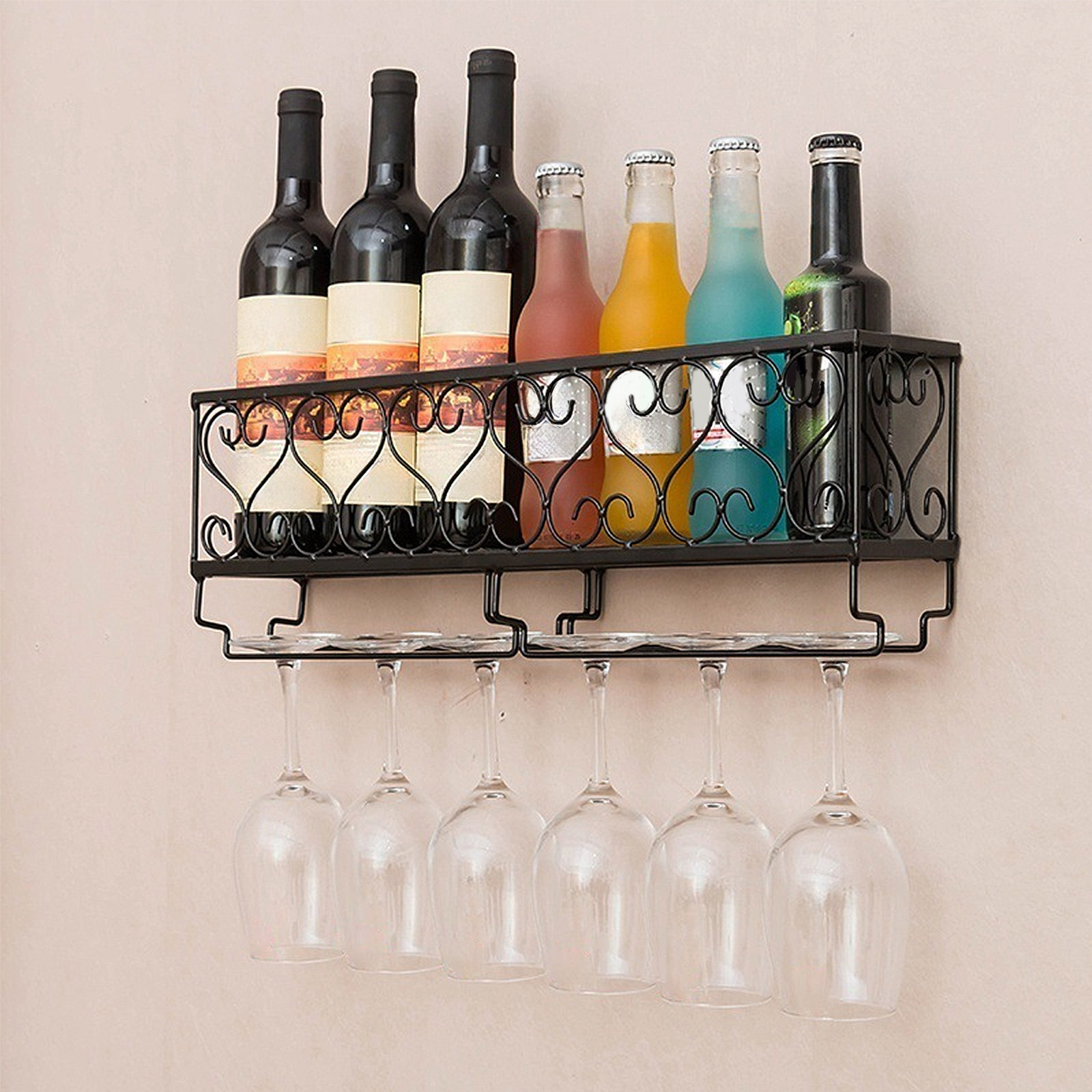 Estante de pared para botellas - Home Bar Stand reseña y precio