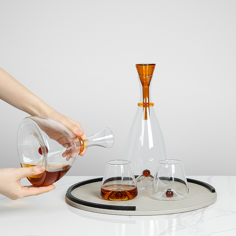 Decantador de Vidrio Moderno y - Home Bar And Cabinet reseña y precio